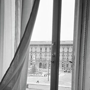 Milano Italy, View from La Scala Opera Window