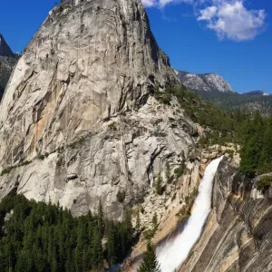 Nevada Fall, Half Dome and Liberty Cap Print, Yosemite National Park Nevada Fall, Half Dome and Liberty Cap Print, Yosemite National Park