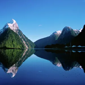 New Zealand, Mitre Peak, Milford Sound, Fiordland National Park