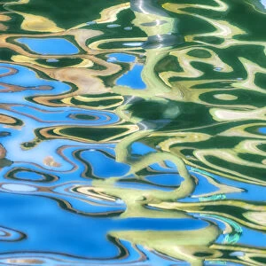 Painterly reflection in water, USA