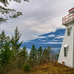 Pilot Bay Lighthouse at Pliot Bay Provincial Park, British Columbia, Canada