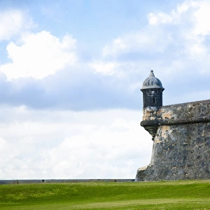 San Juan, Puerto Rico - A large grassy area outside the stone walls of an old fort