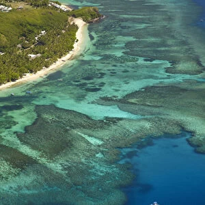 Tokoriki Island, Mamanuca Islands, Fiji, South Pacific - aerial