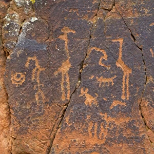 USA, Arizona, V-Bar V-Heritage Site, Petroglyphs, made AD 1450-1800