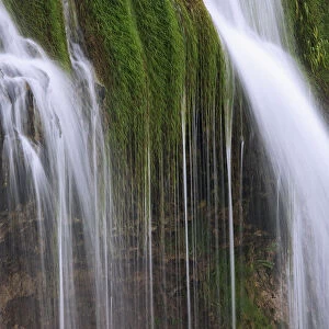 USA, Idaho, Caribou National Forest. Fall Creek Waterfalls scenic
