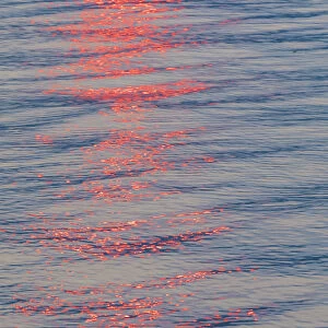 USA, Washington State, Seabeck. Sunset reflected on Hood Canal