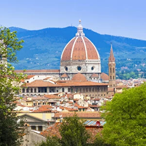 View of city center of Florence, Firenze, UNESCO World Heritage site, Tuscany, Italy