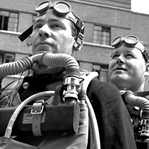 LFB Firefighters wearing breathing apparatus LFB150
