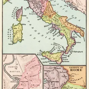 Print of Ancient Italy Maps Print of Ancient Italy Maps