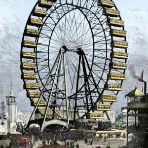 First Ferris wheel, Chicago Worlds Fair, 1893