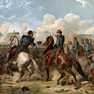 Louis Napoleon at the Battle of Solferino, 1859