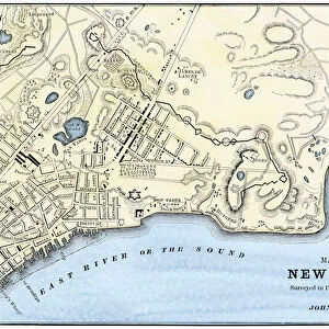 Manhattan map, 1780s