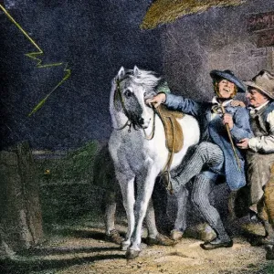 Tam O Shanter Illustration Print, 1866. Art Prints, Posters