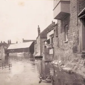 Print of Bosham at high tide, 1903 Print of Bosham at high tide, 1903