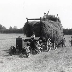 Hay Cart at Balls Cross - about 1939