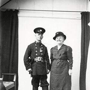 Portrait of a Fireman and his wife - October 1940