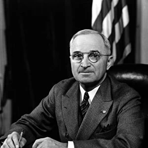 (1884-1972). 33rd President of the United States. Photographed 1945