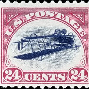The 1918 United States 24-cent Airmail Inverted Center, the most famous U. S. stamp error