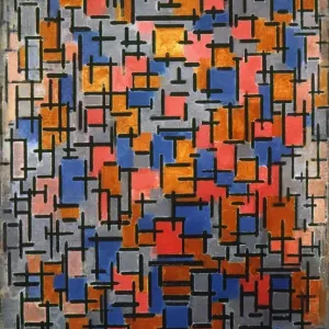 Mondrian Print: Composition in Rectangles, 1916 Oil on Canvas Mondrian Print: Composition in Rectangles, 1916 Oil on Canvas