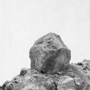 ALASKA: VOLCANIC ROCK. Rocks created by a Katmai volcano eruption, Alaska, c1900-1930