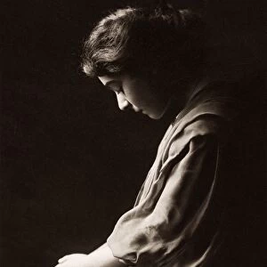 ALLA NAZIMOVA (1879-1945). American actress: original sepia photograph, c1915