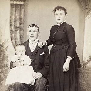 AMERICAN FAMILY, c1890. Original cabinet photograph, c1890