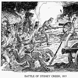 BATTLE OF STONEY CREEK. The Battle of Stoney Creek, 1813, during the War of 1812