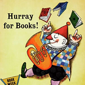 BOOK WEEK, 1960. Hurray for books! Poster by Maurice Sendak, 1960