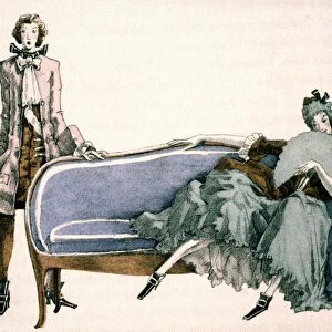 CANDIDE and the Marchioness. Illustration from Voltaires Candide