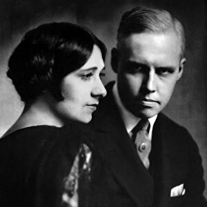 CARL VAN VECHTEN (1880-1964). American writer. With his wife, Fania Marinoff. Photographed in the 1920s by Nickolas Muray