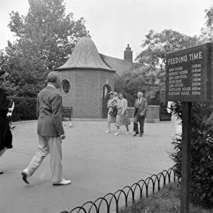 CENTRAL PARK, 1942. Entrance to the Central Park Zoo in New York City