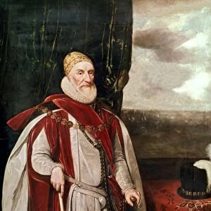 CHARLES HOWARD (1536-1624). Lord Effingham, 1st Earl of Nottingham. British soldier and statesman