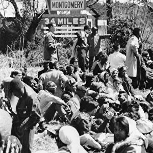 CIVIL RIGHTS MARCH, 1965. Participants in a Selma to Montgomery, Alabama civil