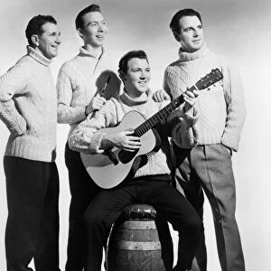 THE CLANCY BROTHERS, 1962. Irish folk group The Clancy Brothers and Tommy Makem