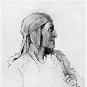 DANTE ALIGHIERI (1265-1321). Italian poet. Lithograph from a drawing by Fr. H. Rumpf