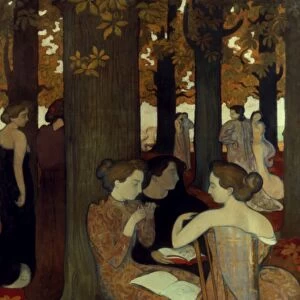 DENIS: MUSES, 1893. The Muses. Oil on canvas by Maurice Denis, 1893