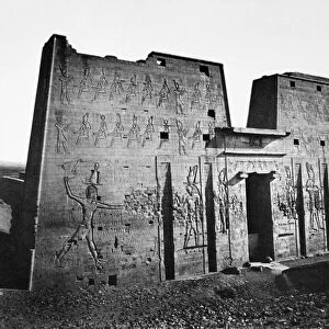 EGYPT: TEMPLE OF HORUS. The Temple of Horus at Edfu