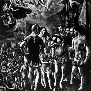 EL GRECO: ST. MAURICE. The Martyrdom of St. Maurice and the Theban Legion. Oil on canvas
