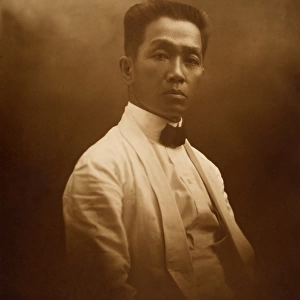 EMILIO AGUINALDO (c1870-1964). Filipino leader. Photograph, n. d