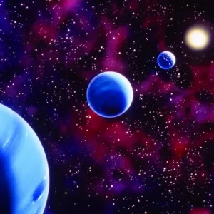 Print of Neptune and Uranus in alignment with Earth and Sun Print of Neptune and Uranus in alignment with Earth and Sun