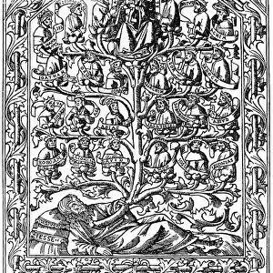 FAMILY TREE, 1506. A Jesse Tree, showing the ancestors of Christ, starting with