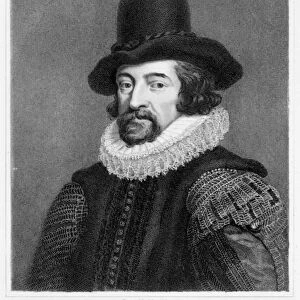 FRANCIS BACON (1561-1626). English philosopher, statesman, and author. Steel engraving
