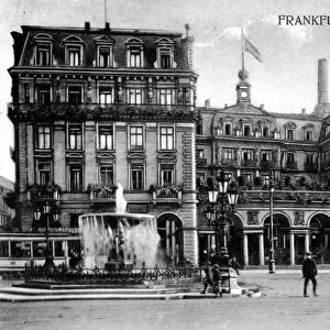 FRANKFURT: HOTEL. View of the Frankfurter Hof hotel in Frankfurt am Main, Germany