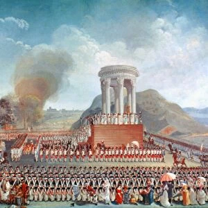 FRENCH REVOLUTION: 1790. The Fete de la Federation at Besancon, 14 July 1790