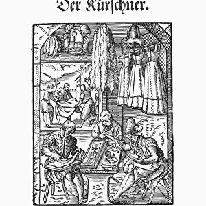 FURRIERS, 1568. Woodcut, 1568, by Jost Amman