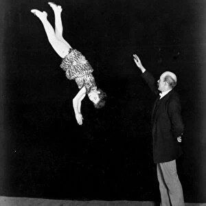 HARRY KELLAR (1849-1922). American magician. A new aerial illusion exhibited by Kellar