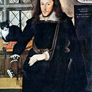 HENRY WRIOTHESLEY (1573-1624). 3rd Earl of Southampton in the Tower of London. Oil painting by John de Critz, 1603