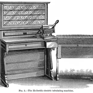 Hollerith Tabulator Print, 1890 Hollerith Tabulator Print, 1890