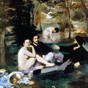 Print of Edouard Manet's Luncheon on the Grass, an oil painting