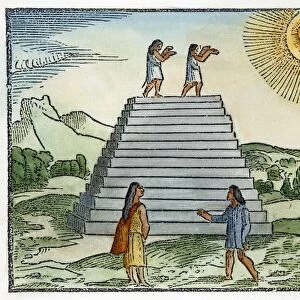 IPERU: SUN WORSHIP. Peruvians worshipping the sun